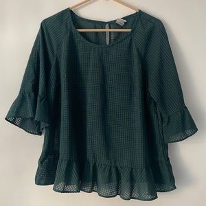 Dark green blouse
